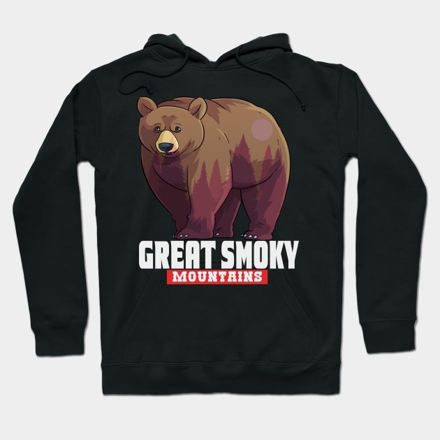 Great Smoky Mountains Bear Hoodie by Noseking